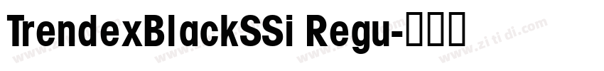 TrendexBlackSSi Regu字体转换